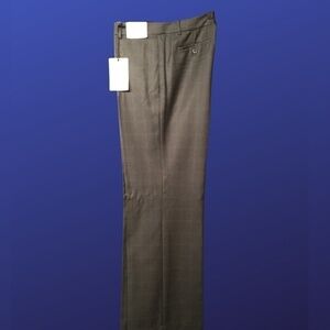 NEW YORK & COMPANY STRETCH 5th Ave. Pant, NWT, DARK GRAY GLEN PLAID, 8 TALL